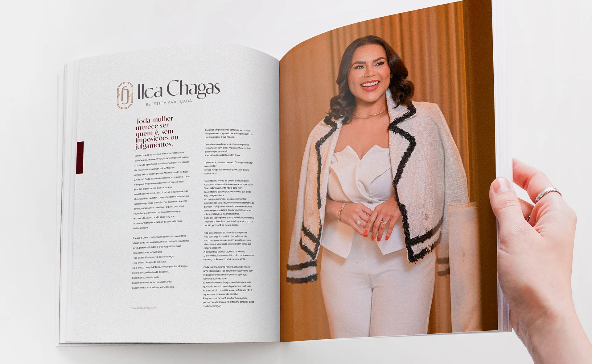 Ilca Chagas - Estética Avançada — detalhe do projeto
